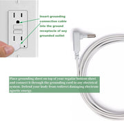 Grounding Cotton Bed Sheet with Silver Fiber - Better Sleep, Less Stress, Natural Recovery | Premium Earthing Sheet