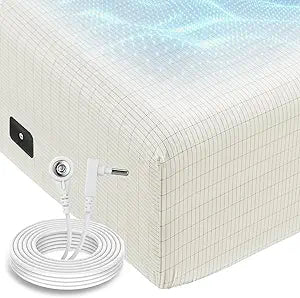 Grounding Cotton Bed Sheet with Silver Fiber - Better Sleep, Less Stress, Natural Recovery | Premium Earthing Sheet