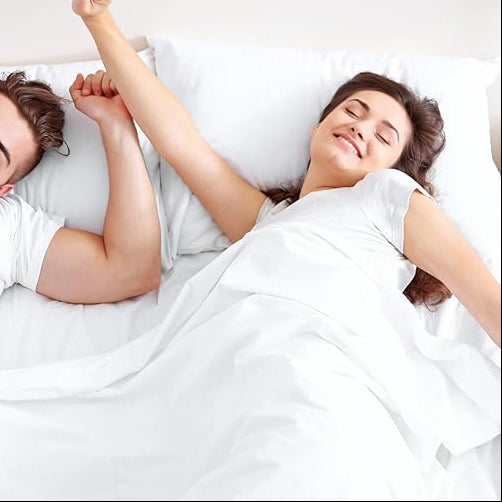 Grounding Cotton Bed Sheet with Silver Fiber - Better Sleep, Less Stress, Natural Recovery | Premium Earthing Sheet